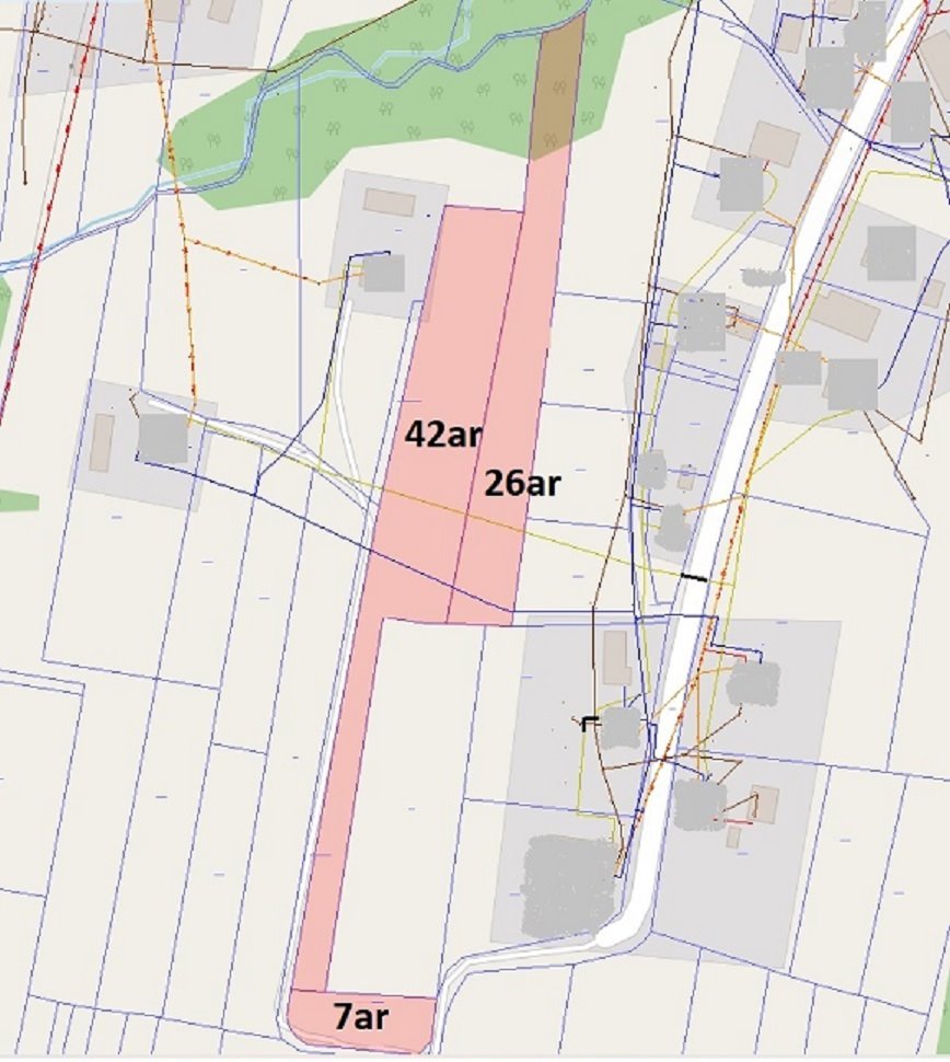 Działka budowlana na sprzedaż Strażów  7 500m2 Foto 1