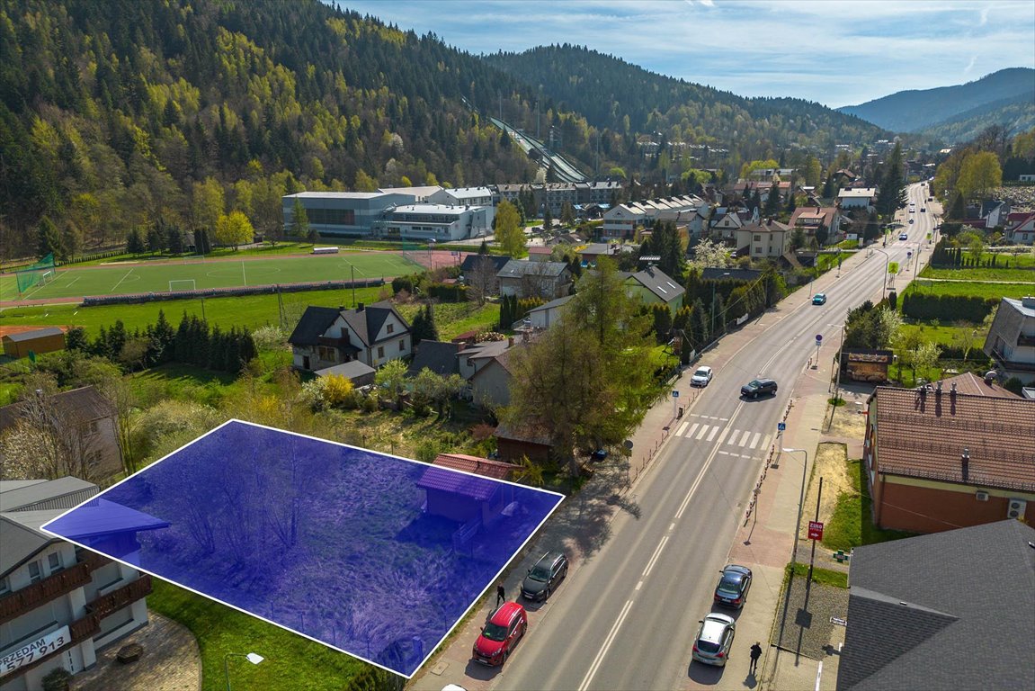 Działka inwestycyjna 890 m² w Szczyrku z dostępem do drogi. Szczyrk, Beskidzka  890m2 Foto 1