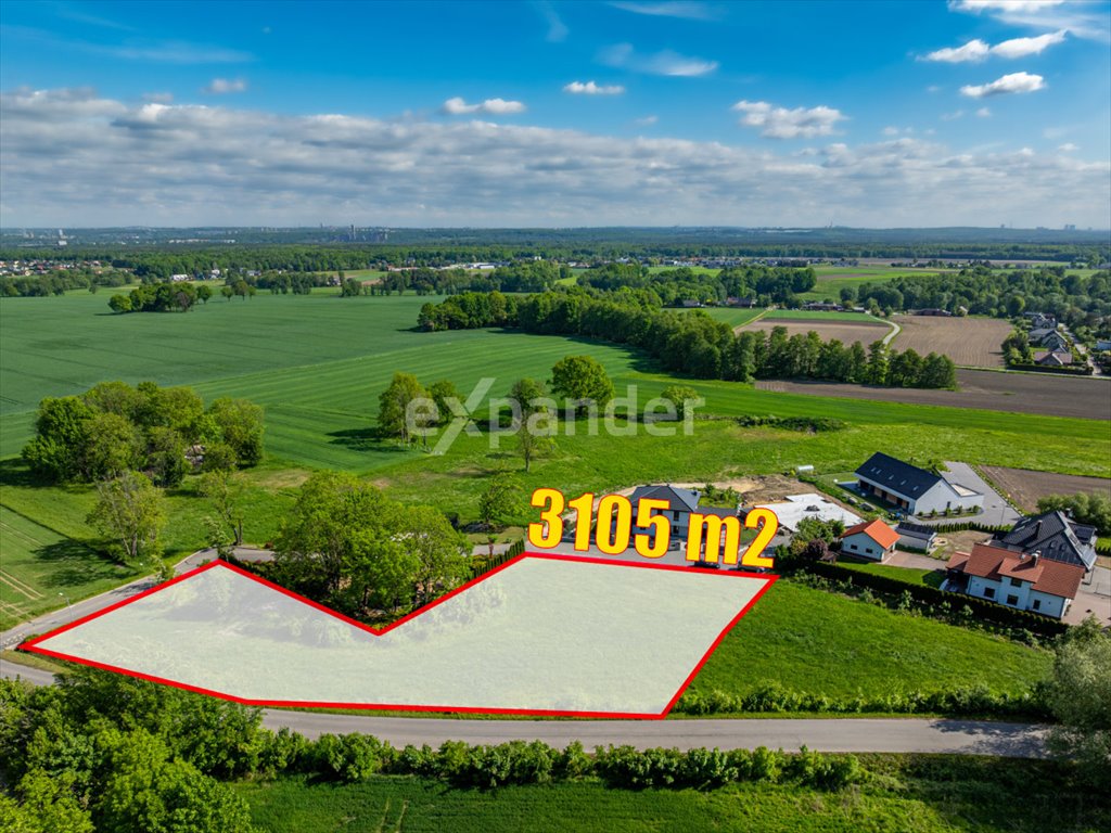 Działka 3105 m² w Mikołowie z mediami i widokami Mikołów, Mokre, Mokierska  3 105m2 Foto 1