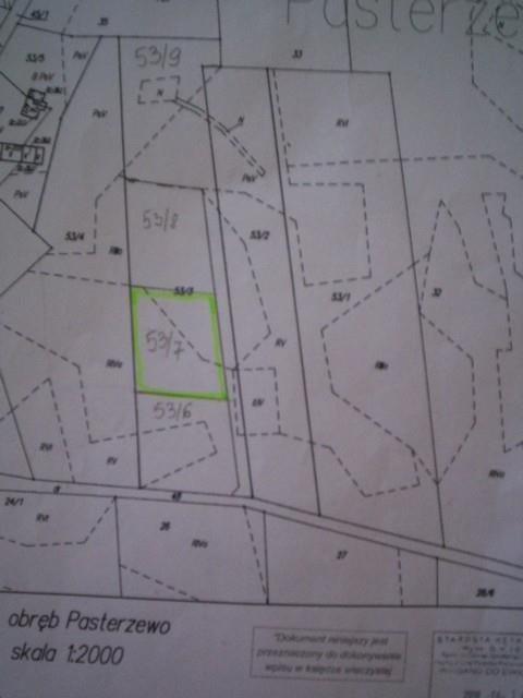 Działka 1000 m² w Pasterzewie – blisko jeziora i lasu Pasterzewo  1 000m2 Foto 1