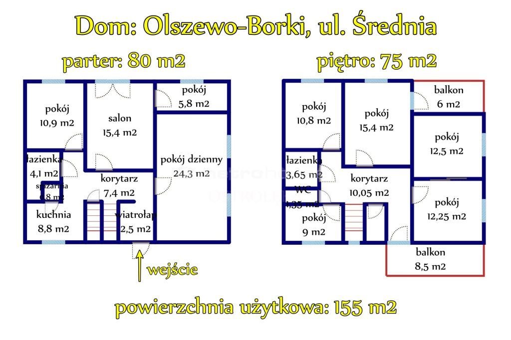 Dom na sprzedaż Olszewo-Borki, Średnia  155m2 Foto 15