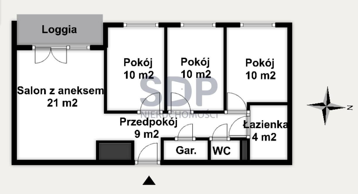 Mieszkanie czteropokojowe  na sprzedaż Wrocław, Psie Pole, Zakrzów, Zatorska  69m2 Foto 2