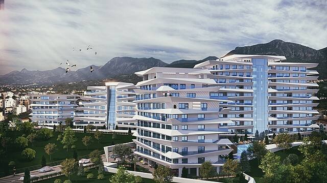 Stylowe 3-pokojowe mieszkanie z widokiem na morze i basen Cypr, Girne, Girne, Girne, Cypr Północny  180m2 Foto 1