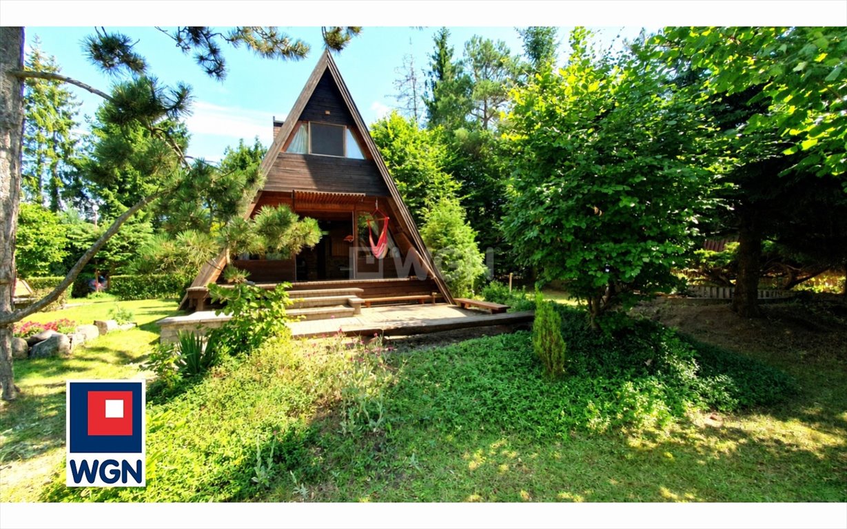 Urokliwy dom letniskowy nad jeziorem (65 m², taras, kominek) Kwidzyn, Czarne Dolne, Czarne Dolne  65m2 Foto 1