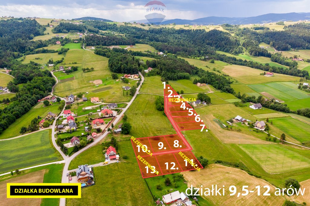 Działka budowlana na sprzedaż Męcina  956m2 Foto 1