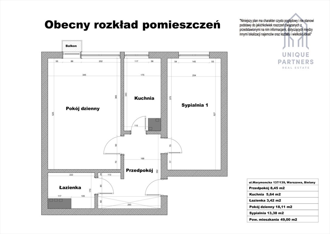 Mieszkanie dwupokojowe na sprzedaż Warszawa, Bielany, Marymoncka  49m2 Foto 10