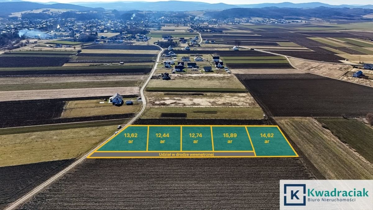 Działki budowlane w Besku z warunkami zabudowy i dojazdem asfaltowym Besko, Północna  1 389m2 Foto 1