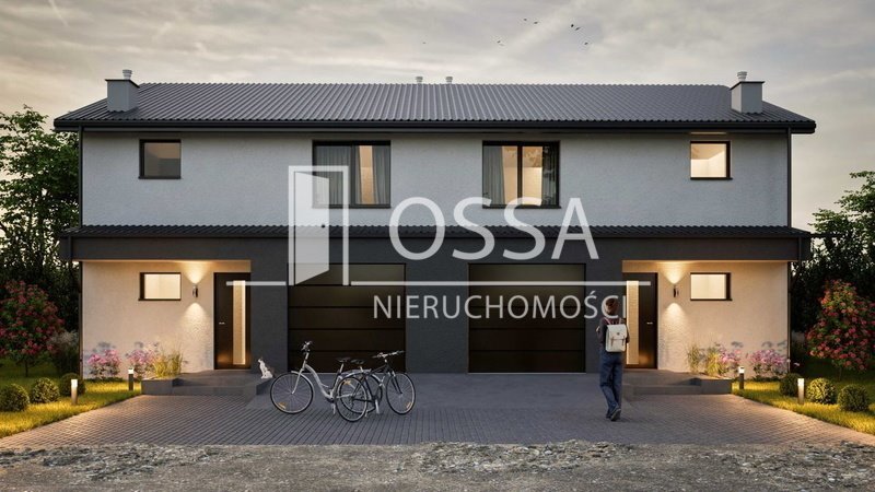 Nowoczesny bliźniak 122 m² z garażem i dużą działką Cieplewo, Rumiankowa  123m2 Foto 1