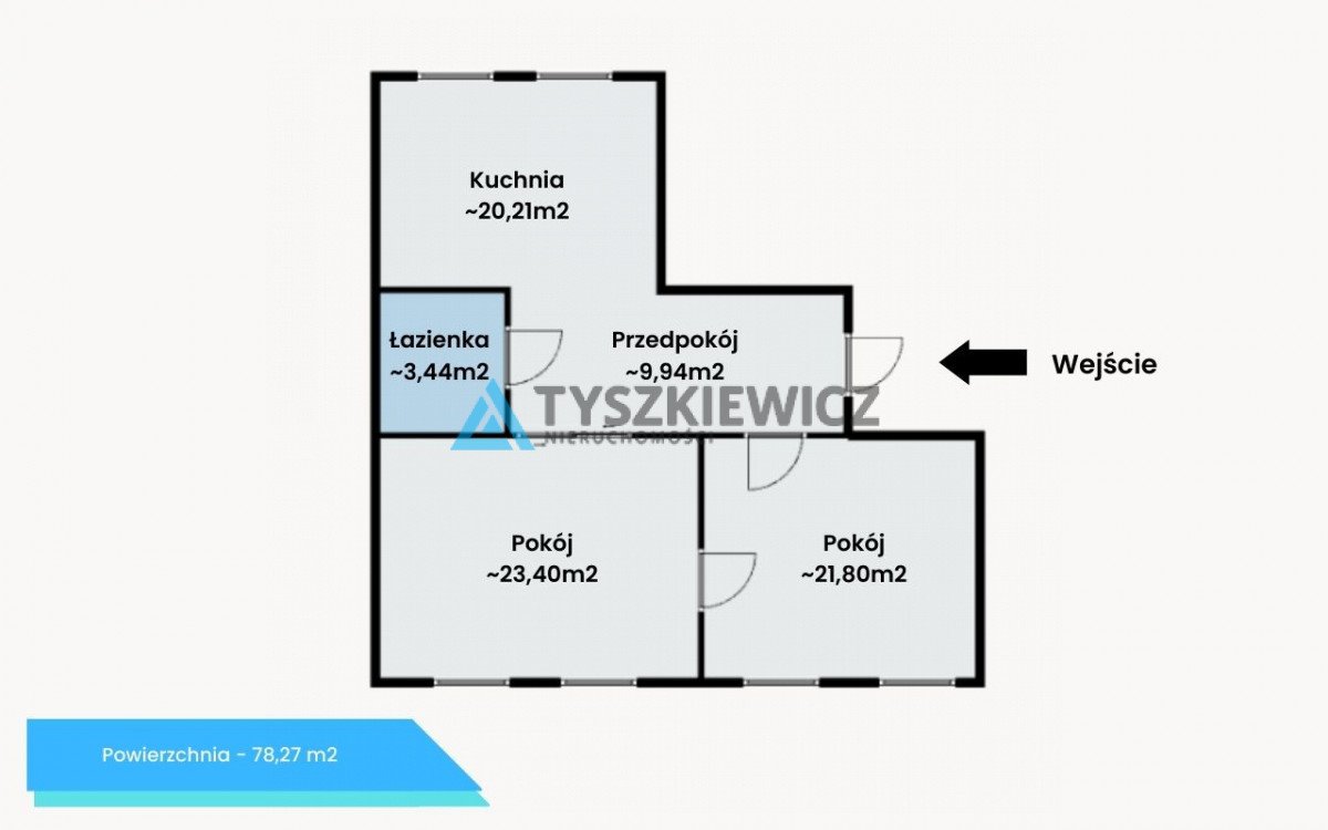 Mieszkanie dwupokojowe na sprzedaż Gdańsk, Śródmieście, Łąkowa  78m2 Foto 12