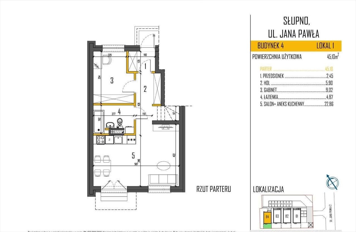 Mieszkanie dwupokojowe na sprzedaż Radzymin  45m2 Foto 2