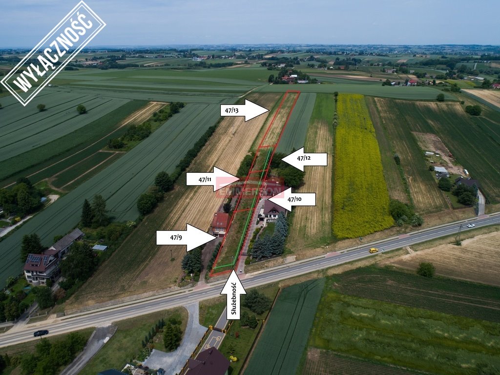 Działki pod zabudowę bliźniaczą przy DK79, media, 4,7 tys. m² Nowe Brzesko  4 470m2 Foto 1