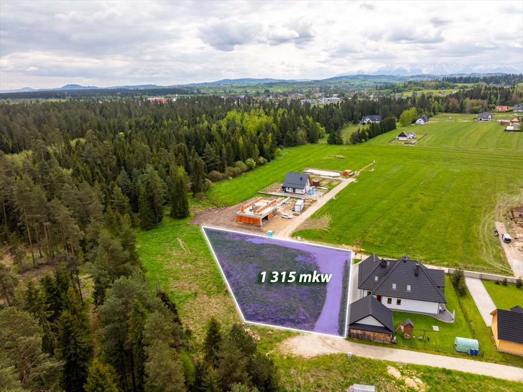 Działka budowlana 1315 m² z mediami, las, warunki zabudowy Zaskale, Leśna  1 315m2 Foto 1