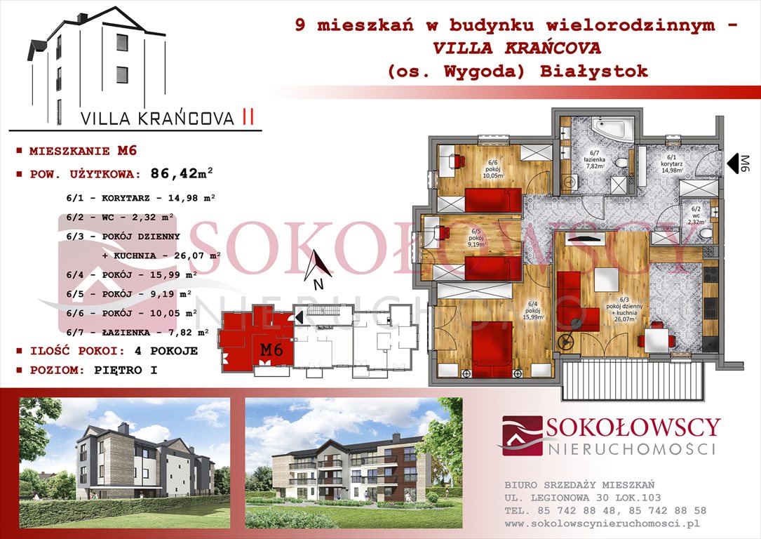 Mieszkanie czteropokojowe na sprzedaż Białystok, Wygoda, Krańcowa 86m2 Foto 1 Mieszkanie czteropokojowe na sprzedaż Białystok, Wygoda, Krańcowa 86m2 Foto 1