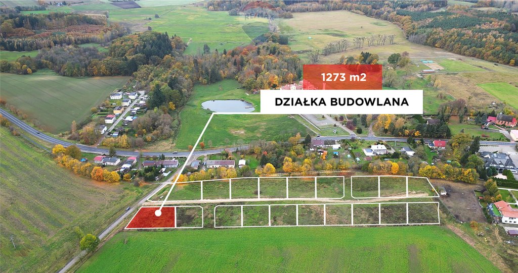 Działka budowlana na sprzedaż Rymań, Koszalińska  1 273m2 Foto 1