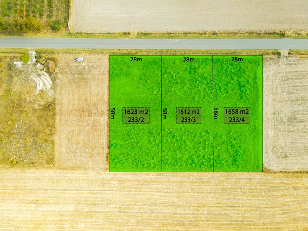 Działki budowlane z WZ, 1658 m², Radawczyk Drugi Radawczyk Drugi  1 658m2 Foto 1