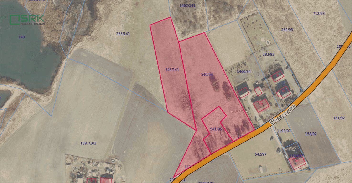 Działka 9145 m² z dostępem do drogi w Rudziczce Rudziczka, Rudziczka, Woszczycka  9 145m2 Foto 1