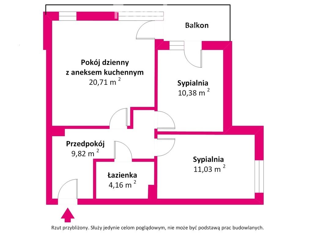 Mieszkanie trzypokojowe na sprzedaż Ząbki, Powstańców  56m2 Foto 16