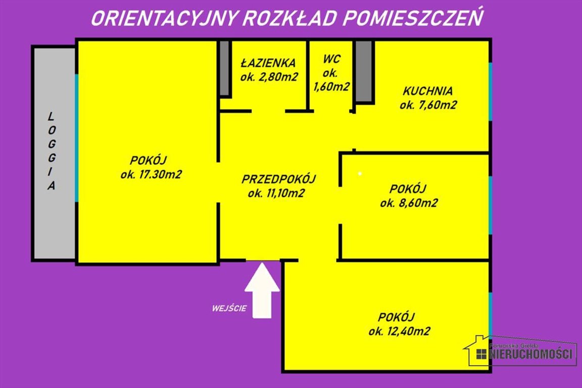 Mieszkanie trzypokojowe na sprzedaż Szczecinek, Budowlanych  63m2 Foto 4