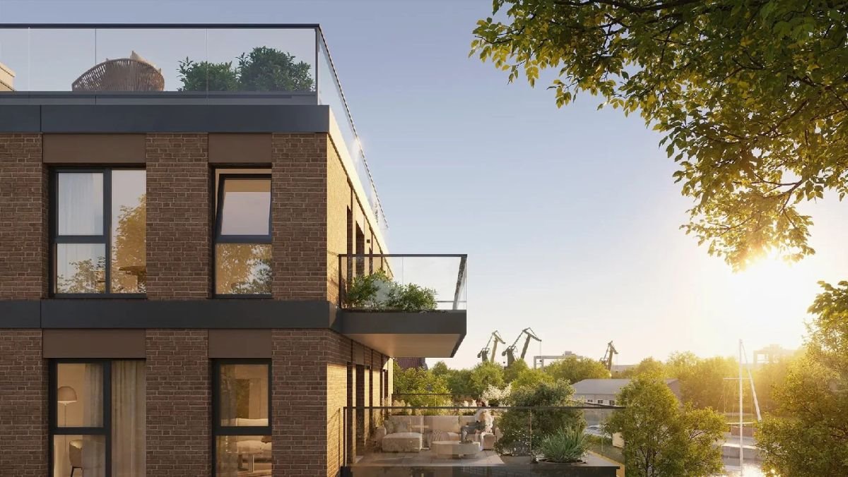 Nowoczesny apartament nad Motławą z widokiem i smart home Gdańsk, Śródmieście, Wiosny Ludów  83m2 Foto 1