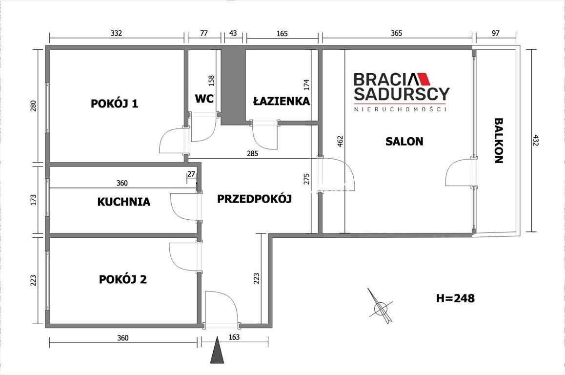 Mieszkanie trzypokojowe na sprzedaż Kraków, Bronowice, Bronowice Małe, Jabłonkowska  56m2 Foto 3