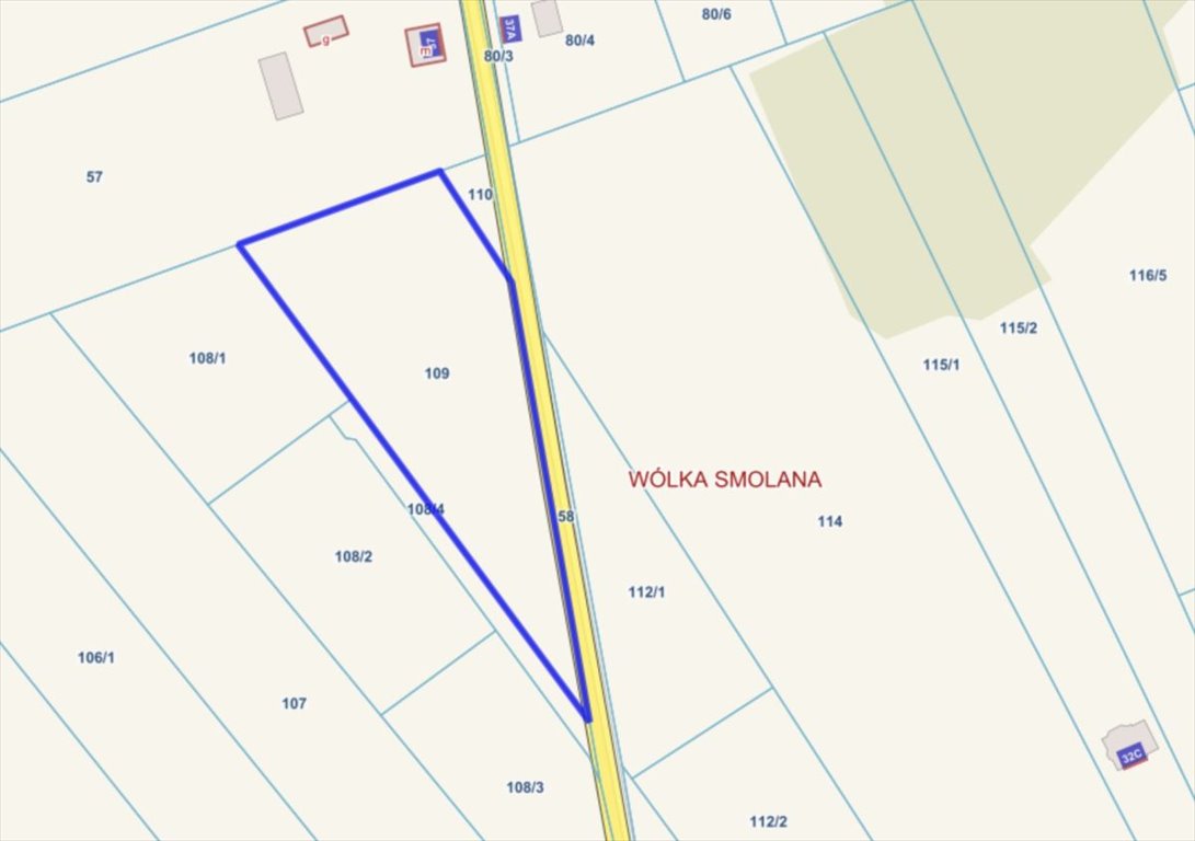 Polecam działkę 5825 m² w Wólce Smolanej z dostępem do mediów Wólka Smolana  5 825m2 Foto 1