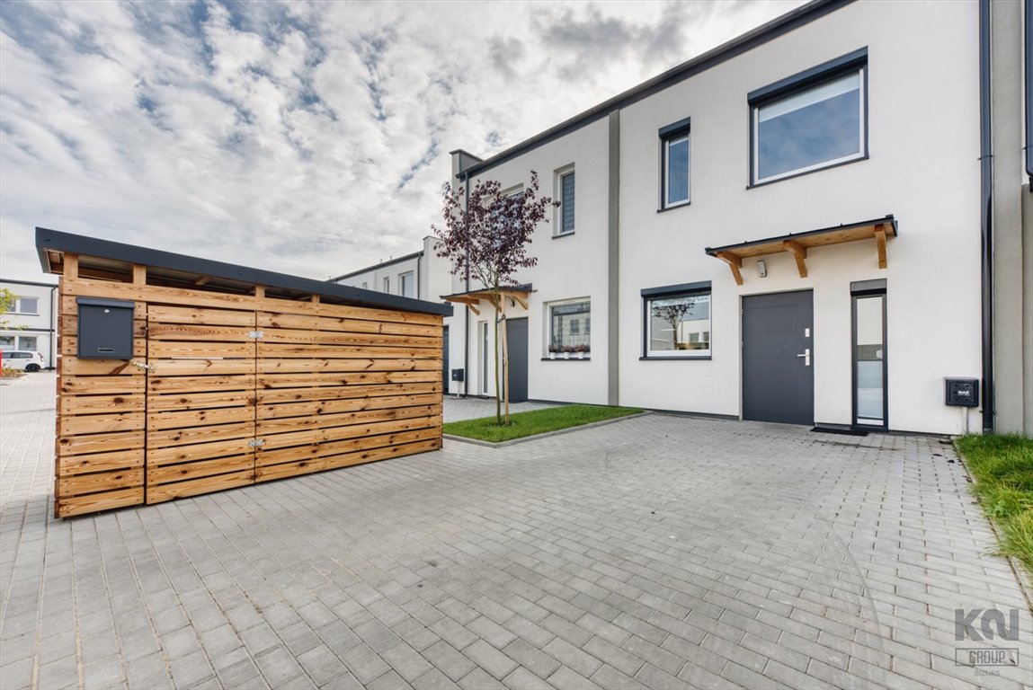 Na wynajem nowoczesny dom szeregowy 74,6 m² z klimatyzacją Łódź, Polesie, Brus, Fiołkowa  75m2 Foto 1