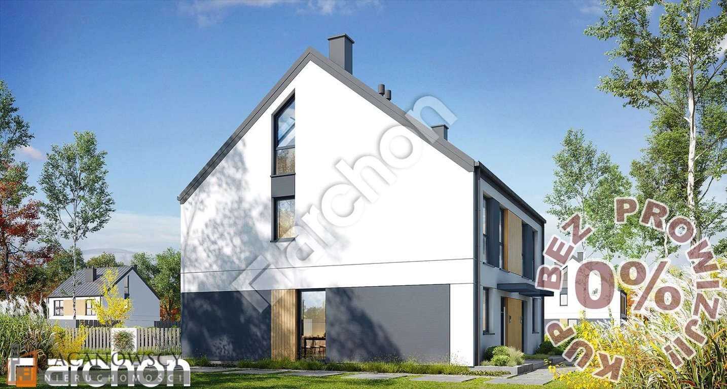 Nowoczesny dom bliźniak 108m2 z garażem i dużą działką Dojazdów  109m2 Foto 1