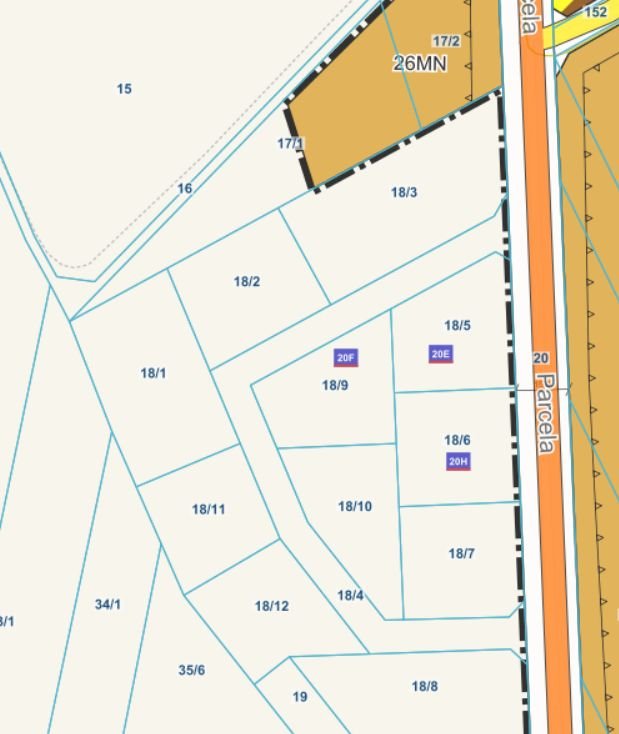 Działka budowlana w Wrzącej, 1342 m², media w zasięgu Lutomiersk, Wrząca, Parcela  1 342m2 Foto 1