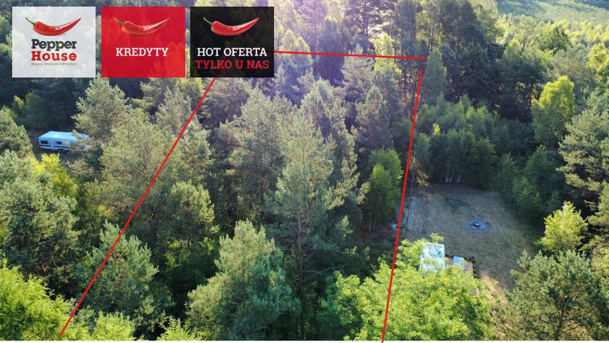 Działka 2082 m² w Bąku (blisko natury i rzeki Wda) Bąk  2 082m2 Foto 1