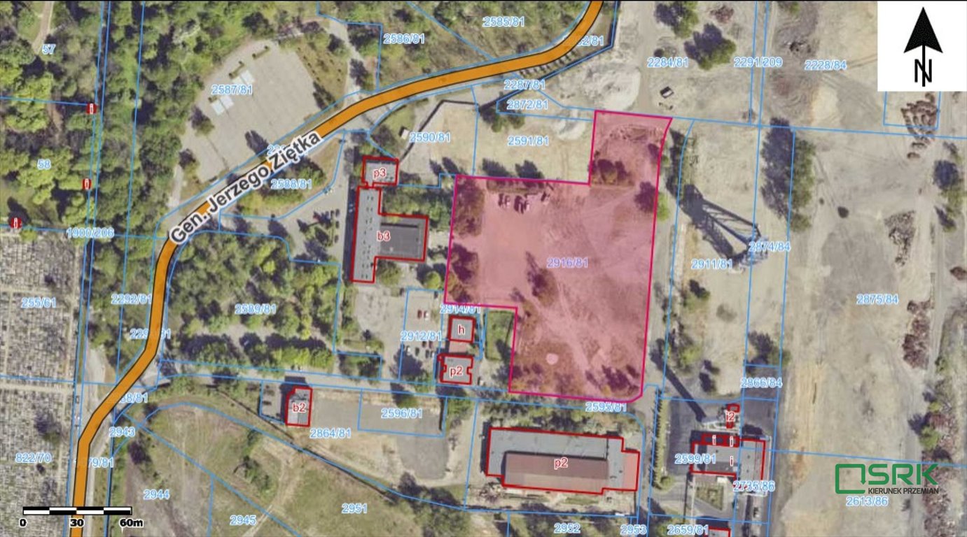 Działka 13 054 m² pod zabudowę w Piekarach Śląskich Piekary Śląskie, Gen. J. Ziętka  13 054m2 Foto 1