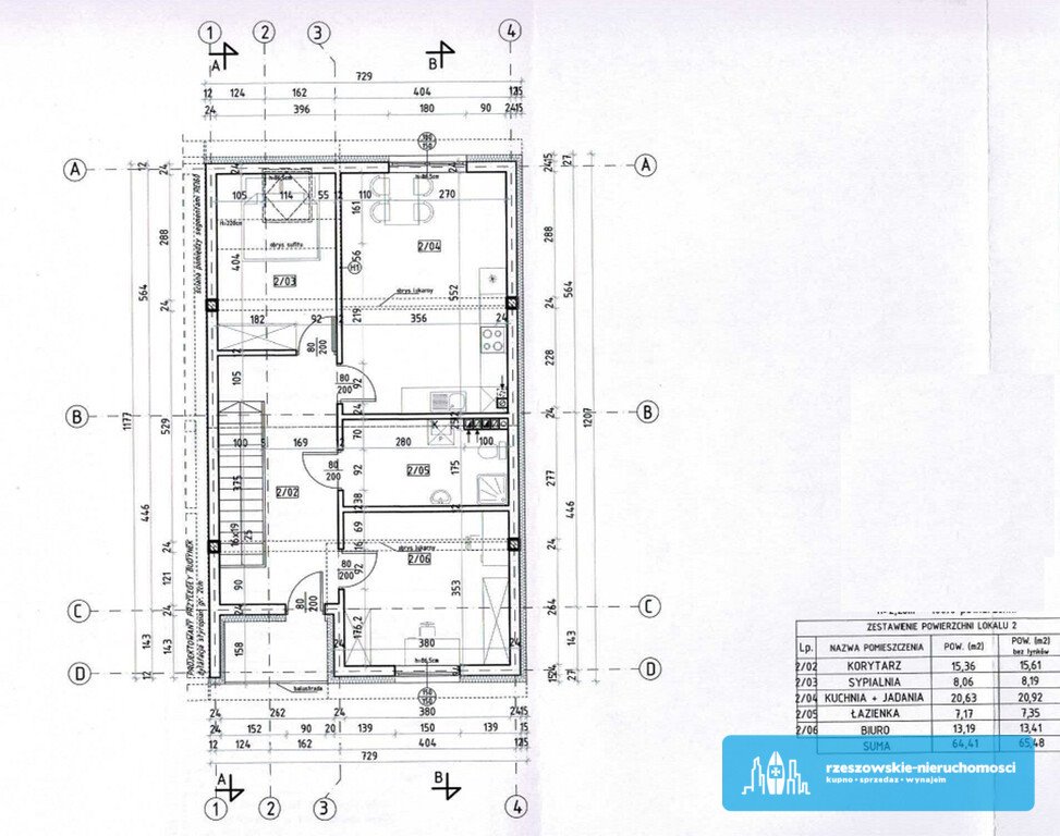 Mieszkanie trzypokojowe na sprzedaż Boguchwała  64m2 Foto 2