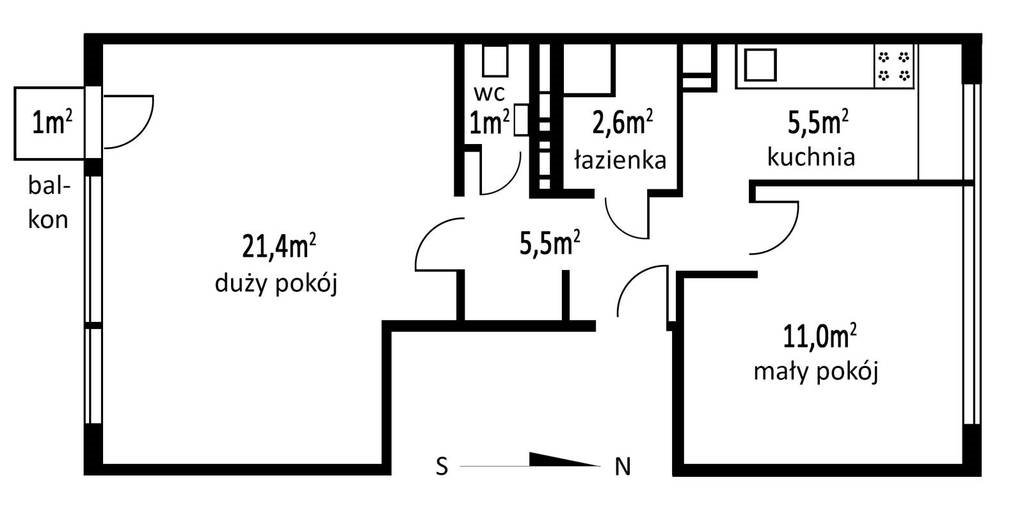 Mieszkanie dwupokojowe na sprzedaż Warszawa, Turmoncka  47m2 Foto 10