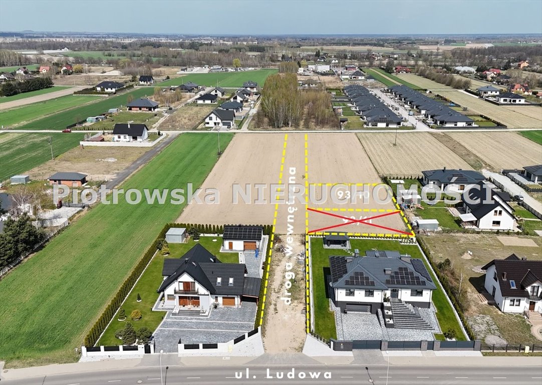 Działka budowlana 730 m² z warunkami zabudowy, spokojna okolica Sieradz  730m2 Foto 1