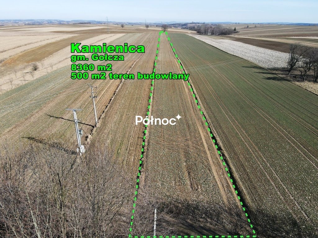 Działka 8 360 m² z planem pod zabudowę mieszkaniową i usługową Kamienica  8 360m2 Foto 1
