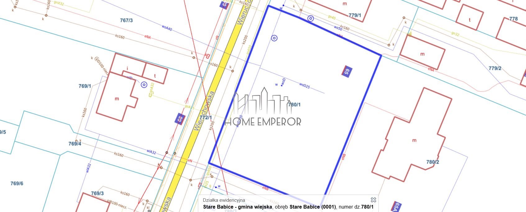 Działka budowlana na sprzedaż Stare Babice, Wieruchowska  1 284m2 Foto 6
