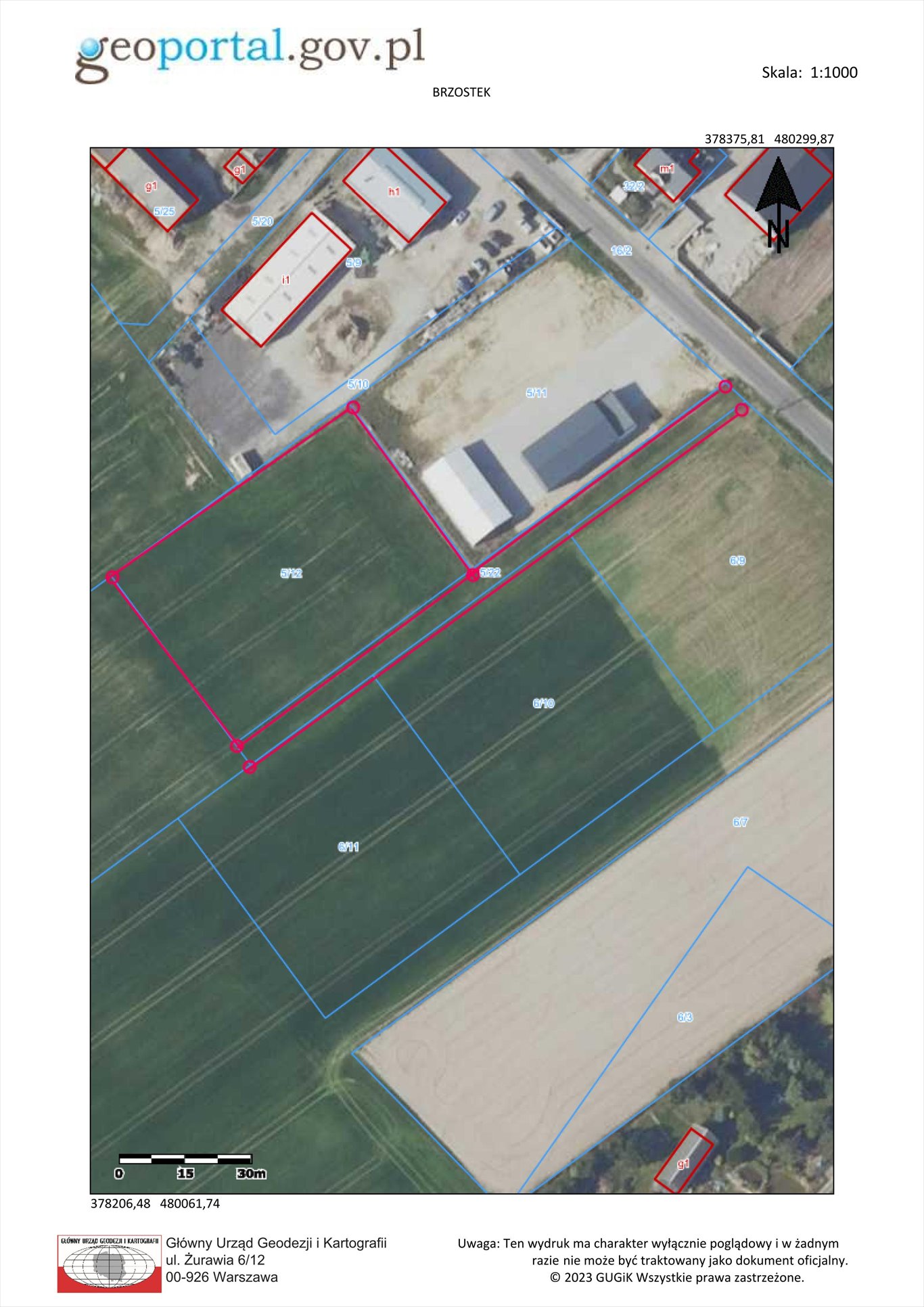 Sprzedam działkę inwestycyjną 3157 m² w Brzostku z warunkami zabudowy Brzostek  3 157m2 Foto 1