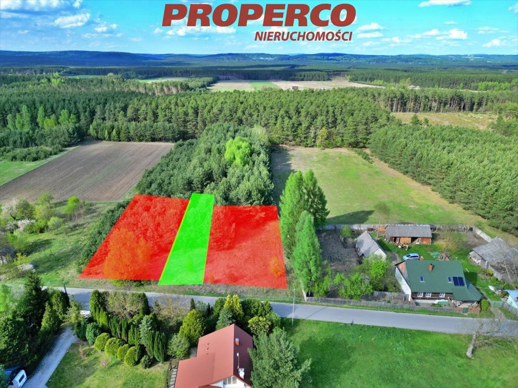 Działka 1400 m² w Celinach z mediami i lasem Celiny  1 400m2 Foto 1