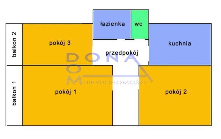 Mieszkanie trzypokojowe na sprzedaż Łódź, Widzew, Księży Młyn, Rawska  55m2 Foto 14