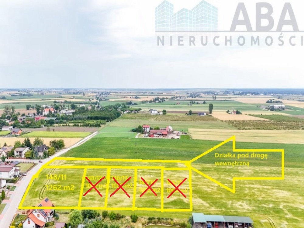 Polecam działkę 1262 m² w Sadlno - media, spokojna okolica Sadlno  1 262m2 Foto 1