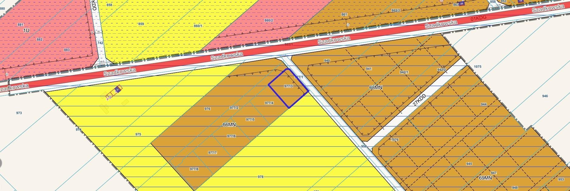 Działka budowlana na sprzedaż Lutomiersk, Szadkowska  1 237m2 Foto 2