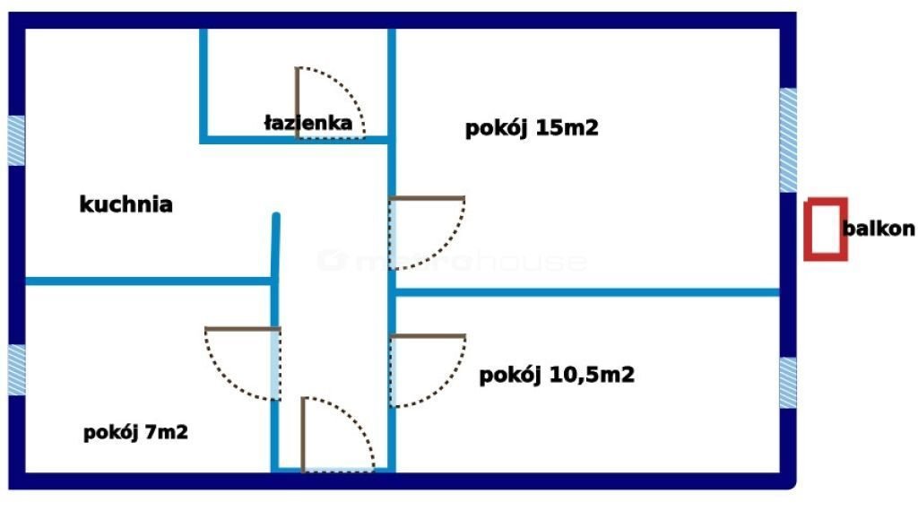 Mieszkanie trzypokojowe na sprzedaż Czarne, Moniuszki  48m2 Foto 16