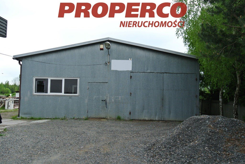 Hala 214 m² + biuro 122 m², Masłów Pierwszy, ogród, alarm Masłów Pierwszy  214m2 Foto 1