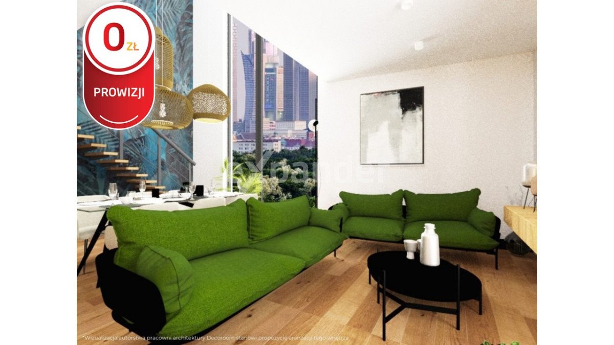 Nowoczesne 62,65 m² z loggią i panoramicznym widokiem Łódź, Widzew  63m2 Foto 1