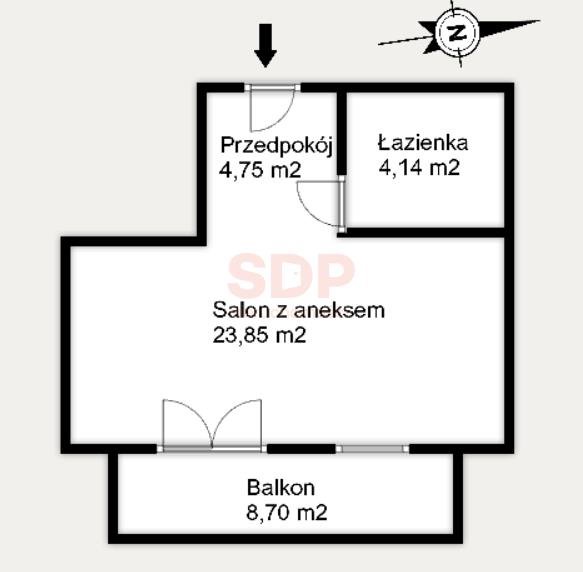 Kawalerka na sprzedaż Wrocław, Fabryczna, Stabłowice, Stabłowicka  33m2 Foto 3