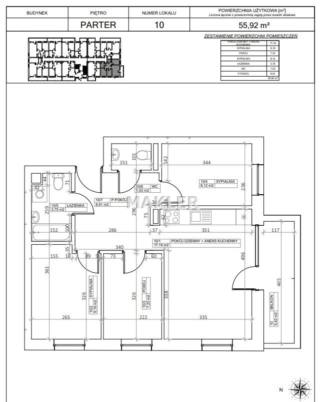 Mieszkanie czteropokojowe  na sprzedaż Bydgoszcz, Glinki  55m2 Foto 4