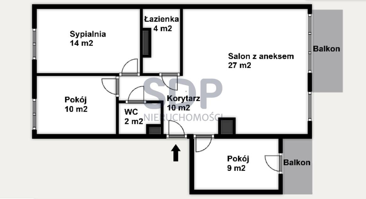 Mieszkanie czteropokojowe  na sprzedaż Wrocław, Krzyki, Klecina, Przyjaźni  79m2 Foto 2