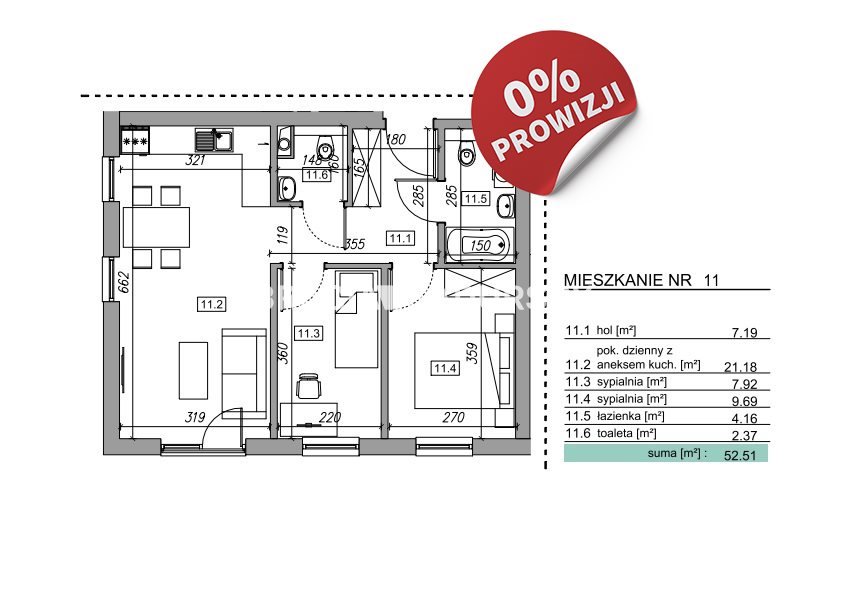 Mieszkanie trzypokojowe na sprzedaż Krzyszkowice, Zawada, Zawada, Słowińska  45m2 Foto 3