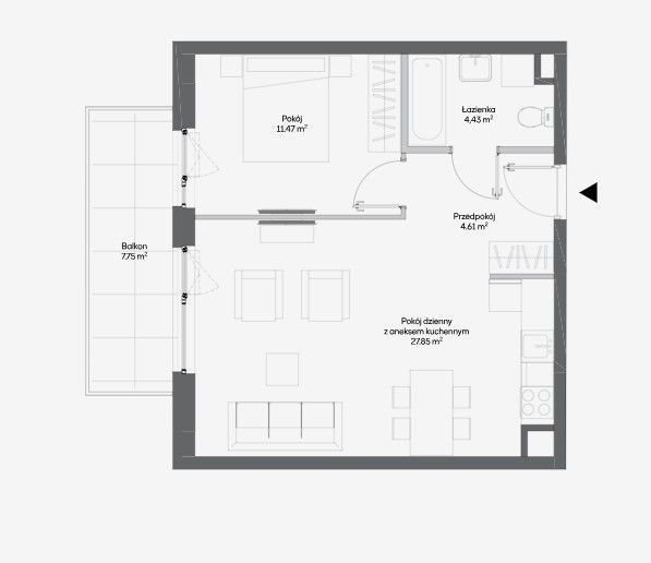 Mieszkanie dwupokojowe na sprzedaż Warszawa, Włochy, Raków, Fajansowa  48m2 Foto 1