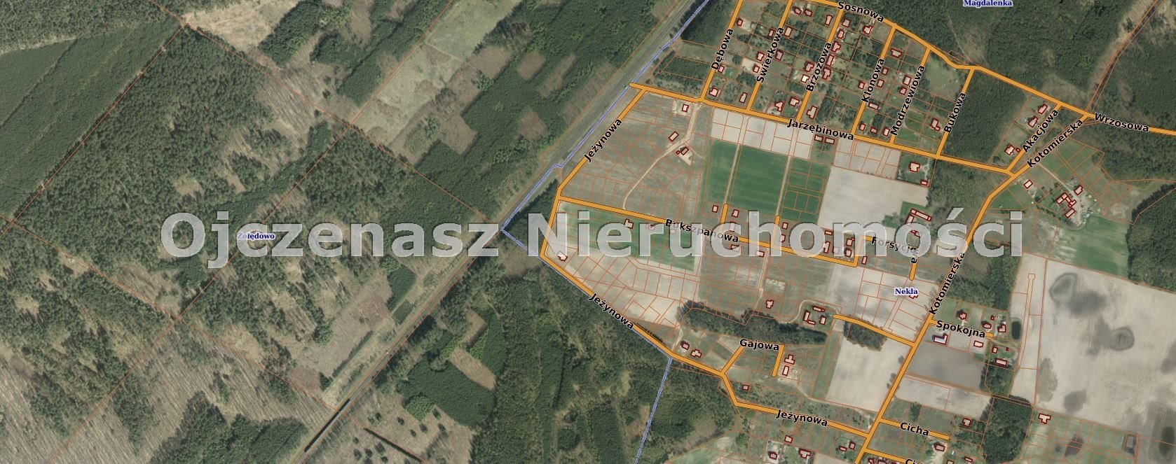 Działka budowlana 1292 m² w Nekli – cicha okolica, las, media Nekla  1 292m2 Foto 1