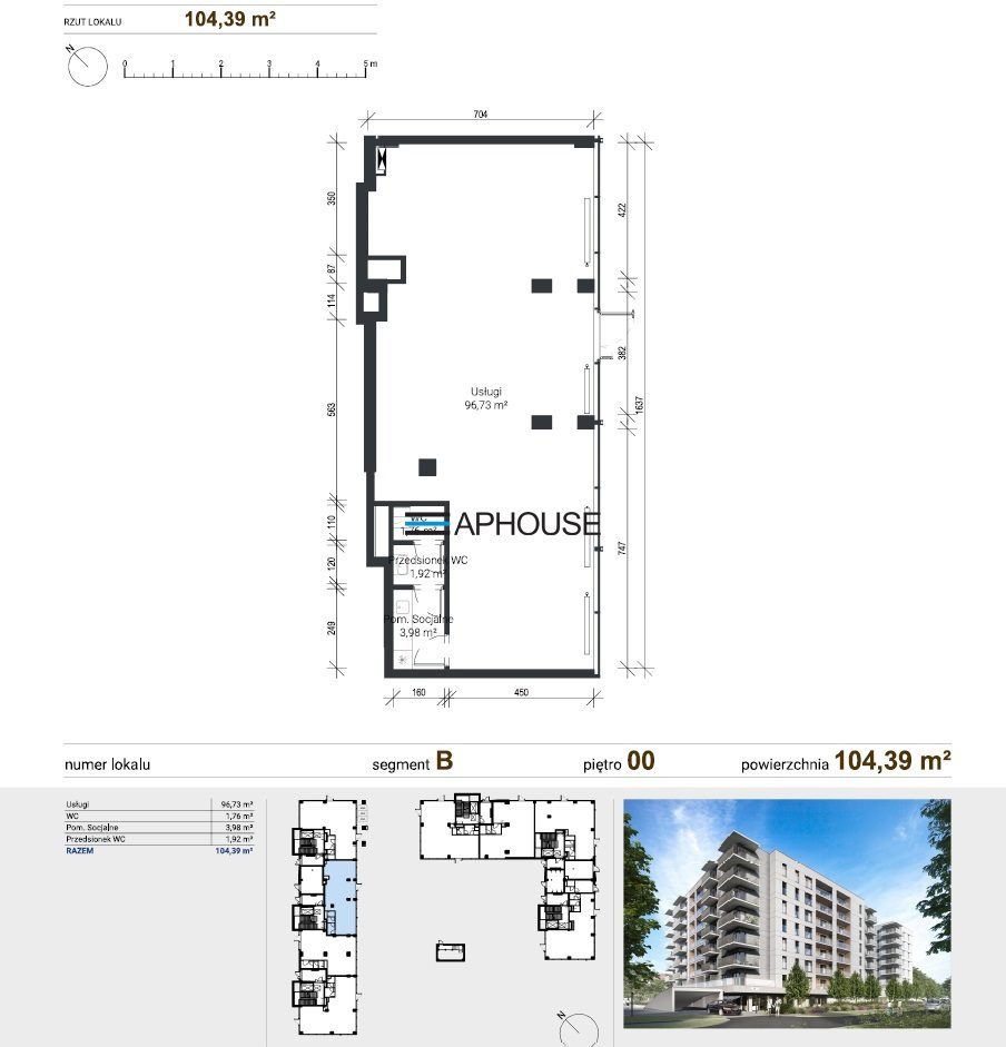 Wynajmę lokal usługowy 104 m² w Zabłociu z dużymi witrynami Kraków, Zabłocie, Podgórze, Klimeckiego  104m2 Foto 1